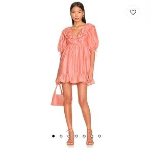 Hailey Mini Dress in Coral
Tularosa